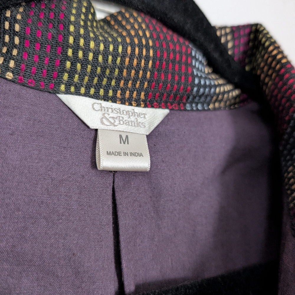 Christopher & Banks Boho Patchwork Paisley Vest M - image 6